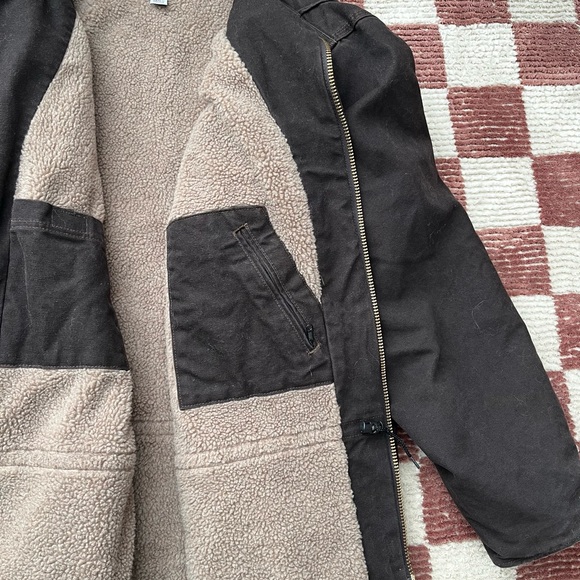 Carhartt Men's WASHED DUCK RIDGE COAT In dark brown - Picture 3 of 10